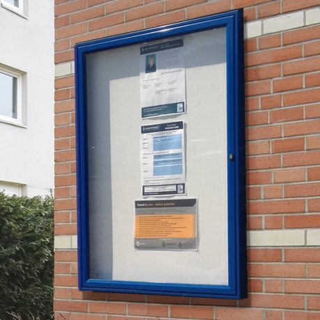 Cyclone External Noticeboard with Painted Frame - IP55 Weatherproof Rated